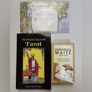 1990 copy Universal Waite Tarot + newer mat & guidebook, US Games!